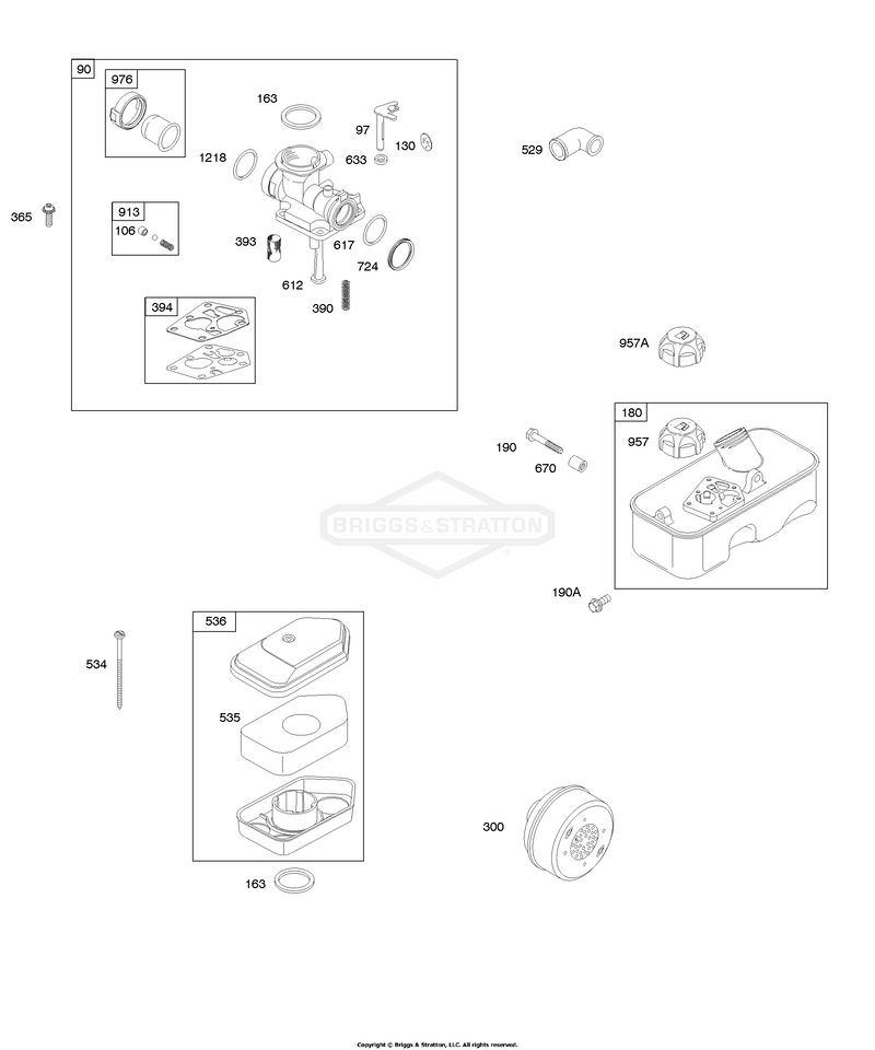 Air Cleaner, Carburetor, Exhaust System, Fuel Supply