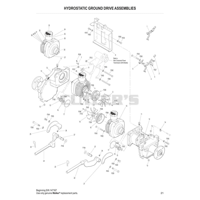 Hydrostatic Ground Drive Assemblies