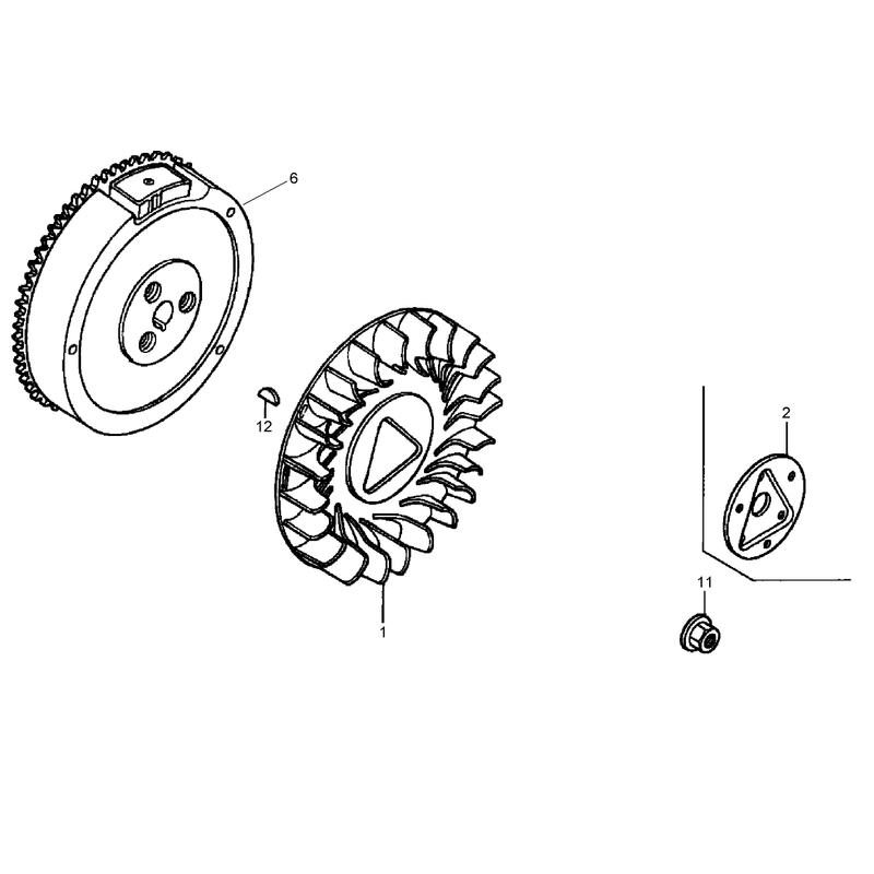 Flywheel Assembly Honda GX390K1QNE2