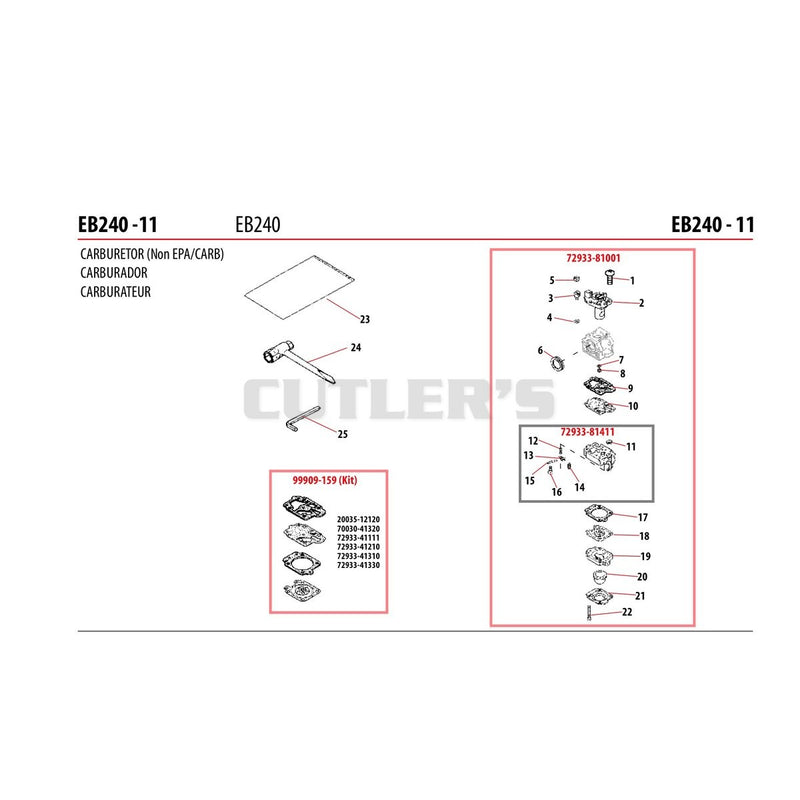 CARBURETOR (Non EPA/CARB)