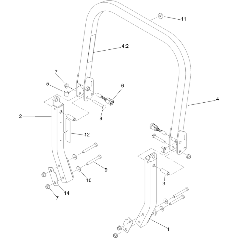 Roll-Over Protection System Assembly No. 116-0232
