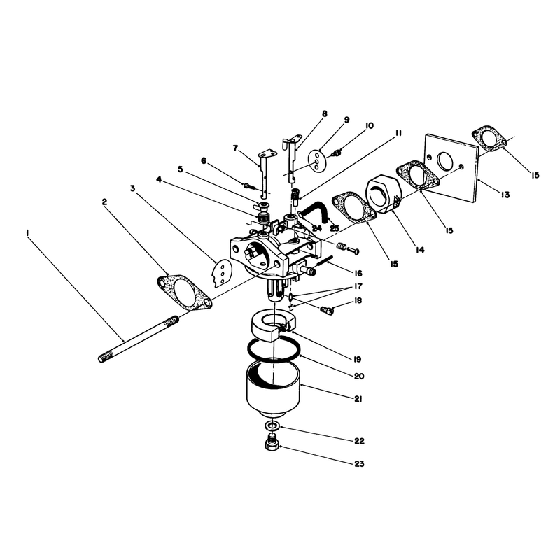 Carburetor Assembly Model No 47pm1-6