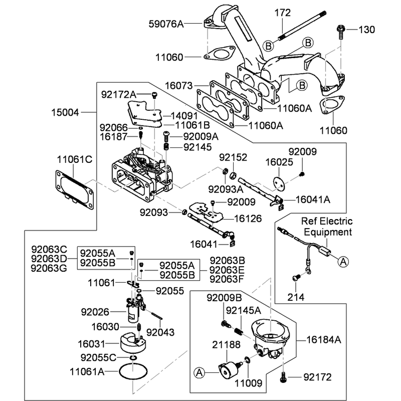 Carburetor Assembly  Kawasaki FH680V-BS39