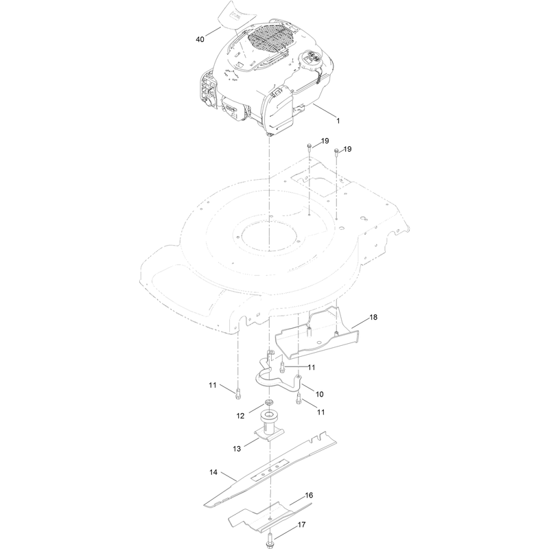 Engine and Blade Assembly