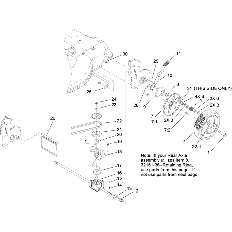 Rear Axle Assembly