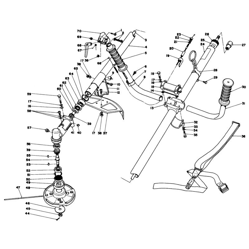 Deluxe Drive & Shaft Trimmer Head Assembly (model 30910)