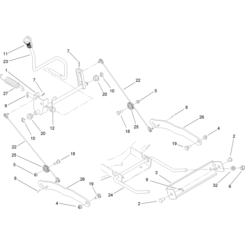 Deck Lift Arm Assembly