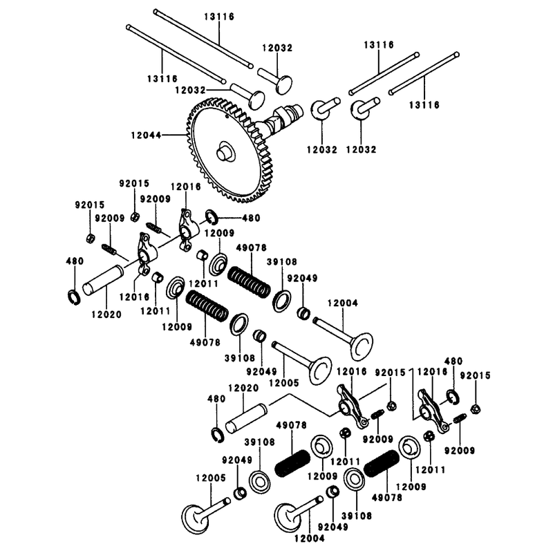 Valvecamshaft Kawasaki Fd661d-S03