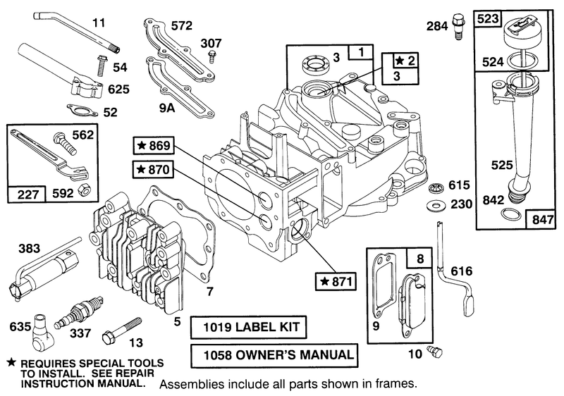 Engine Briggs and Stratton Model 12e802 0653 01
