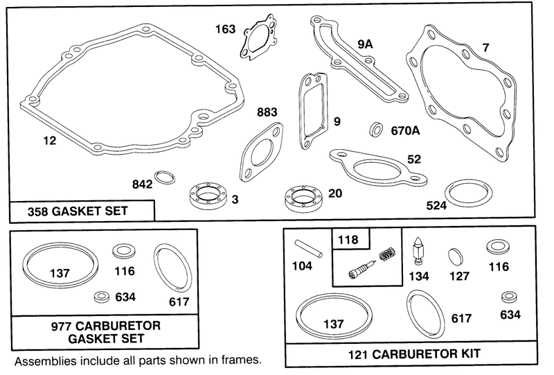 Engine Briggs and Stratton Model 12e802 0653 01