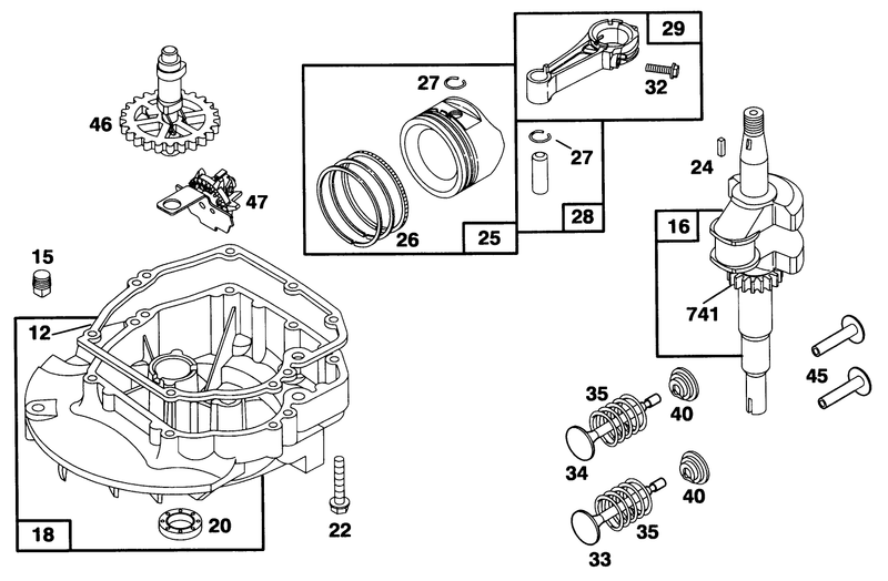 Engine Briggs and Stratton Model 12e802 0620 01
