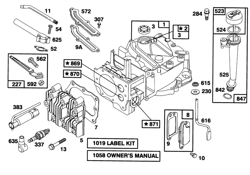 Engine Briggs and Stratton Model 12e802 0620 01