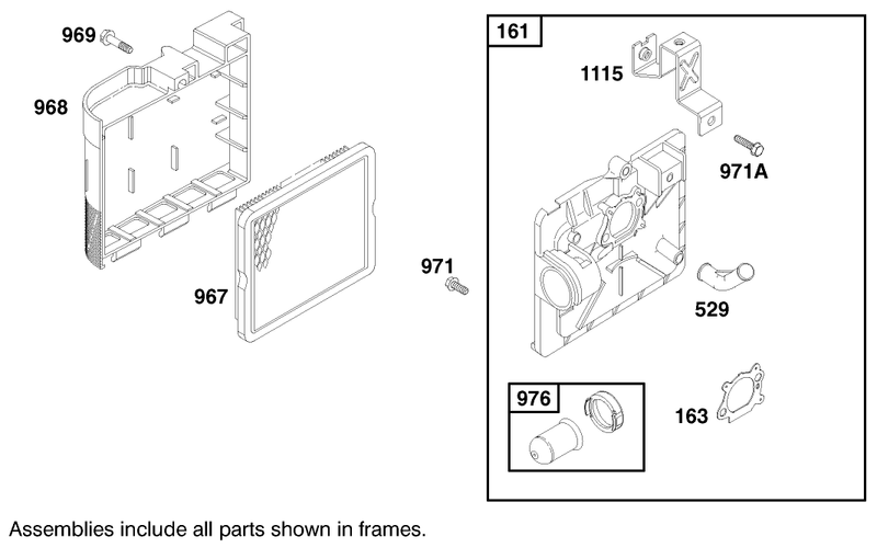 Engine Briggs and Stratton Model 127802 1761 E1
