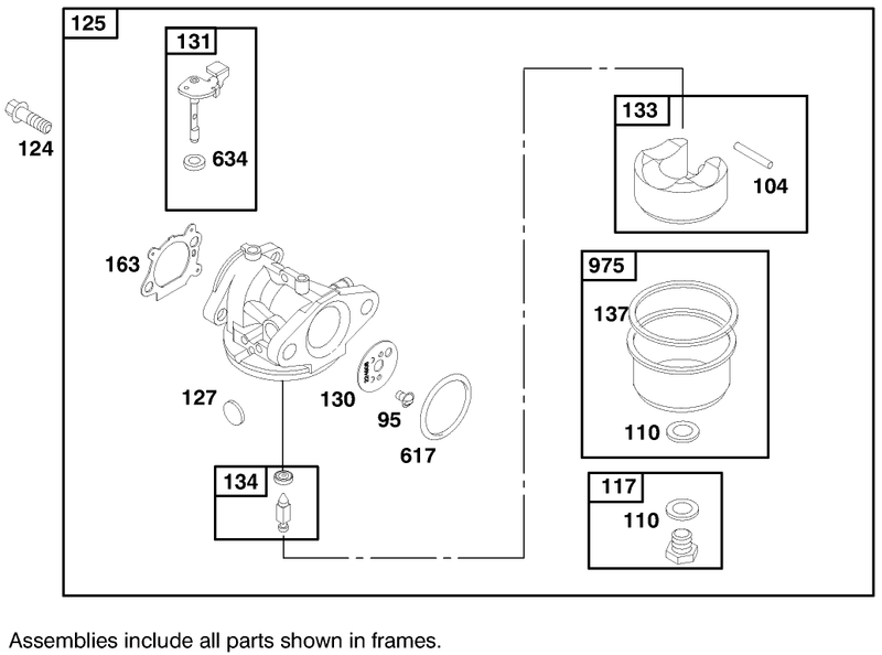 Engine Briggs and Stratton Model 127802 1761 E1