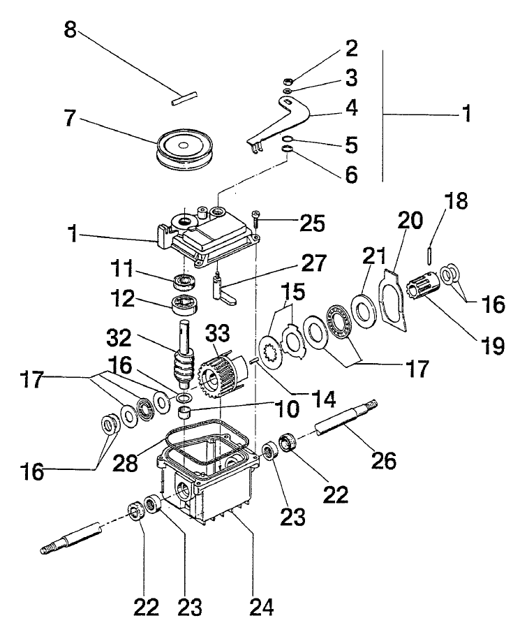Gear Case Assembly 93 4073