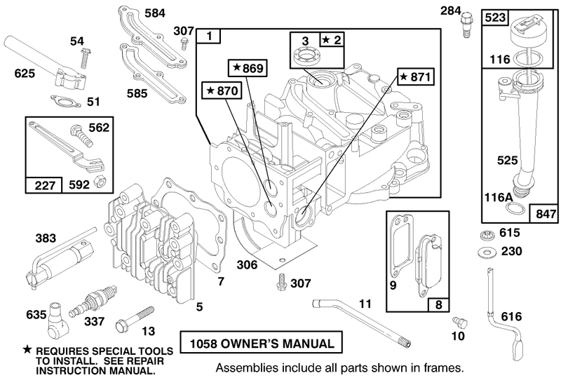 Engine Briggs and Stratton Model 127802 1761 E1