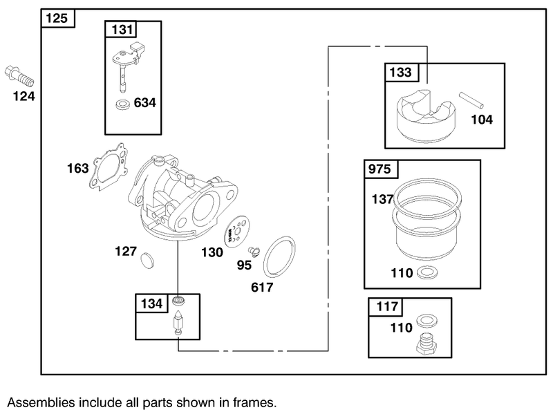 Engine Briggs and Stratton Model 127802 1761 E1