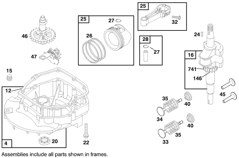 Engine Briggs and Stratton Model 127802 1761 E1