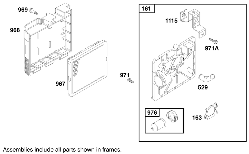 Engine Briggs and Stratton Model 127802 1761 E1