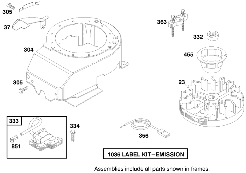 Engine Briggs and Stratton Model 127802 1761 E1