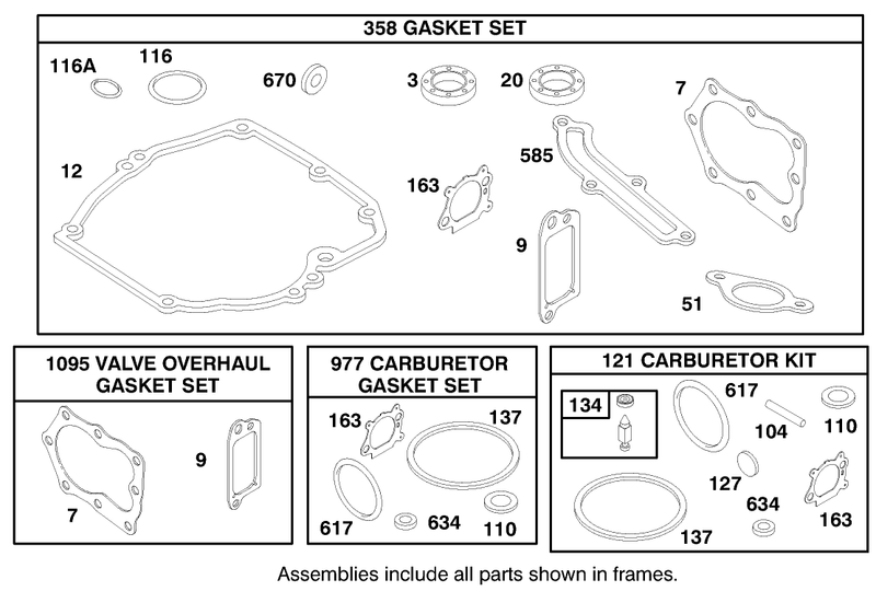 Engine Briggs and Stratton Model 127802 1761 E1