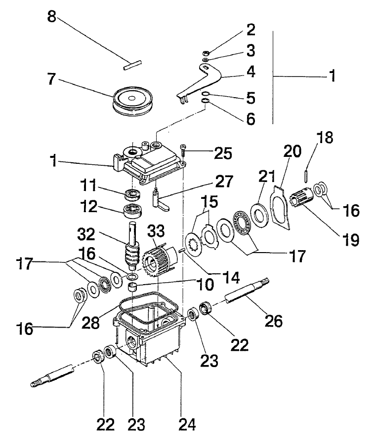 Gear Case Assembly 93 4073