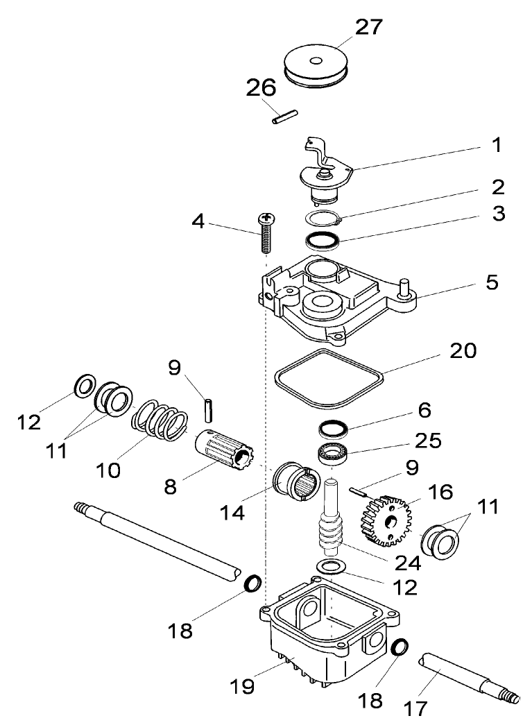 Gearbox Assembly pn 106 4765