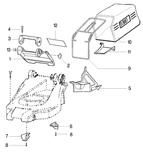 Bag and Recycling Parts Model No 21020-21022