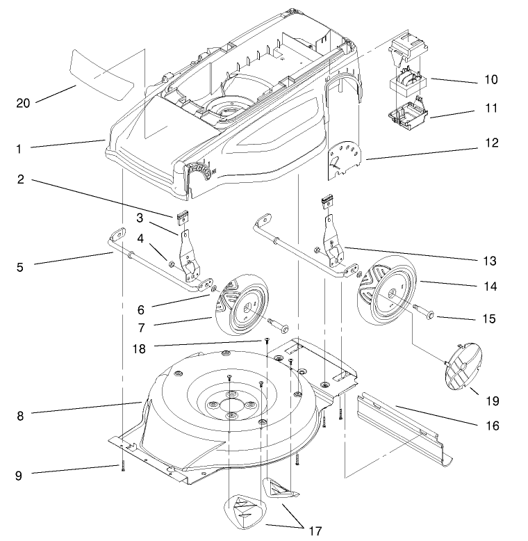 Deck Liner And Wheel Assembly