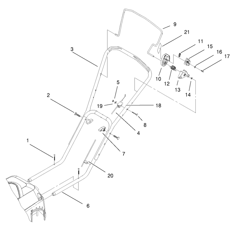 Handle And Controls Assembly