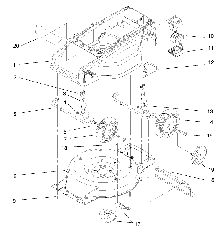 Deck Liner And Wheel Assembly