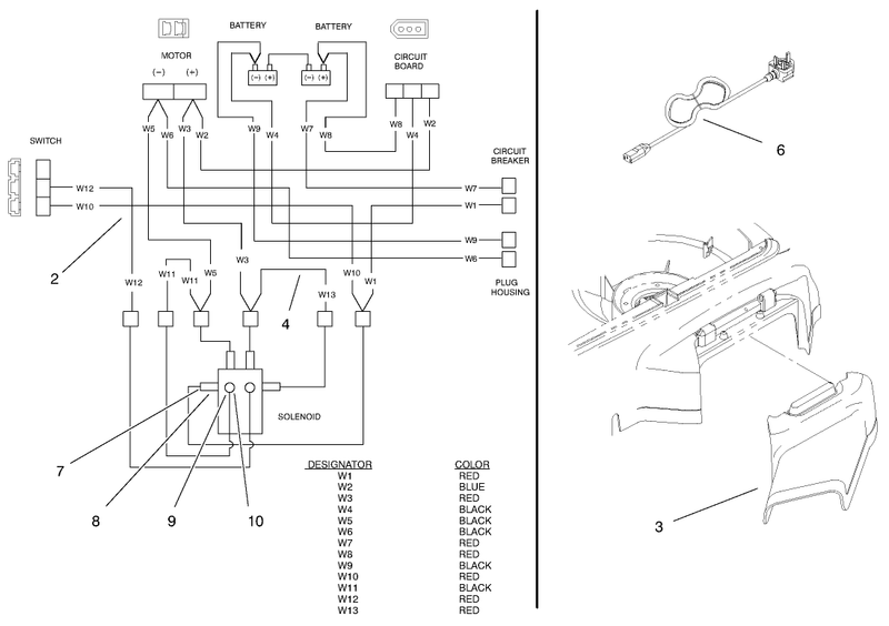 Electrical Wire Diagram Power Chord And Side Discharge Chute Assembly
