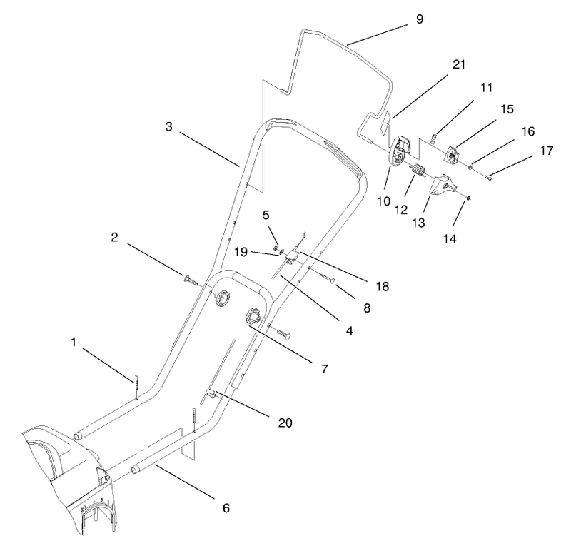 Handle And Controls Assembly