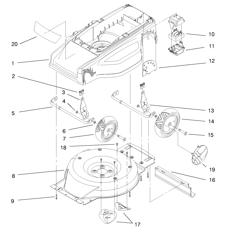 Deck Liner And Wheel Assembly