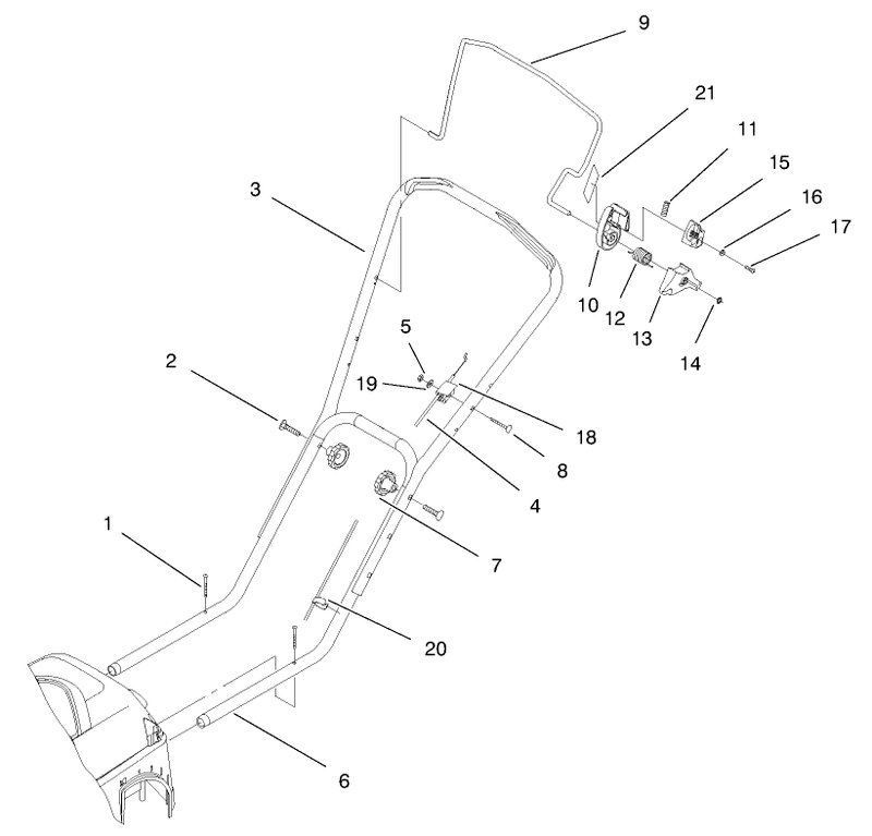 Handle And Controls Assembly