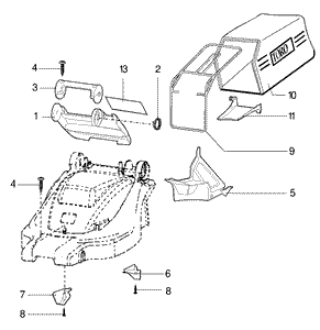 Bag and Recycling Parts Model No 21060-21061