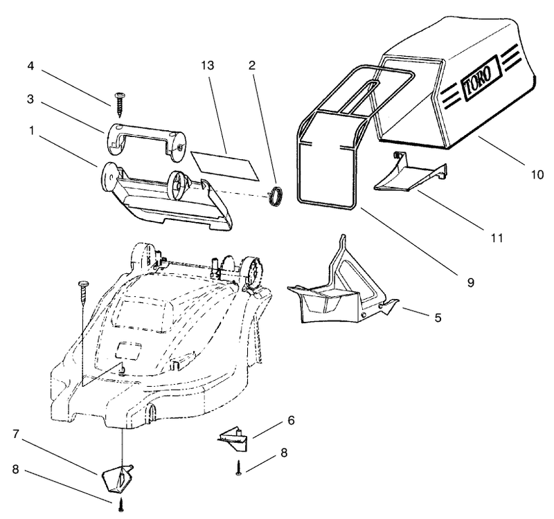 Bag and Recycling Assembly