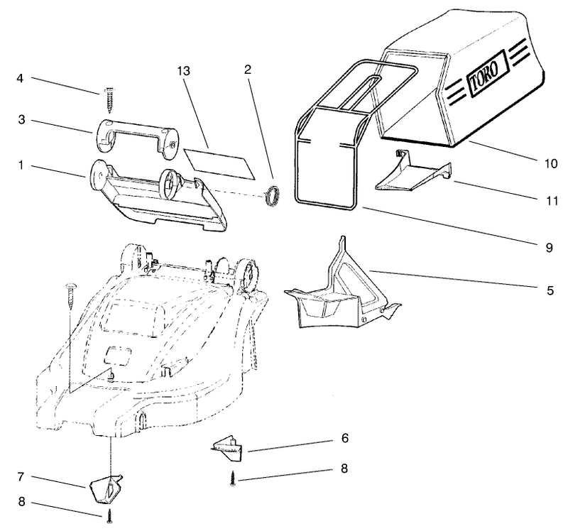Bag And Recycling Assembly