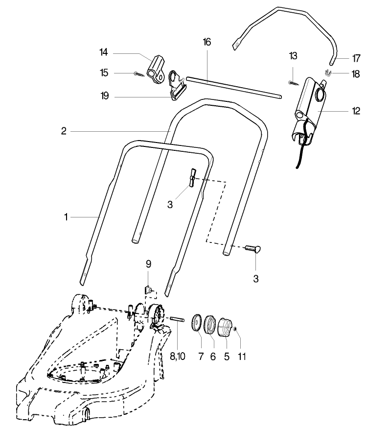 Handle Parts Model No 21070 21071