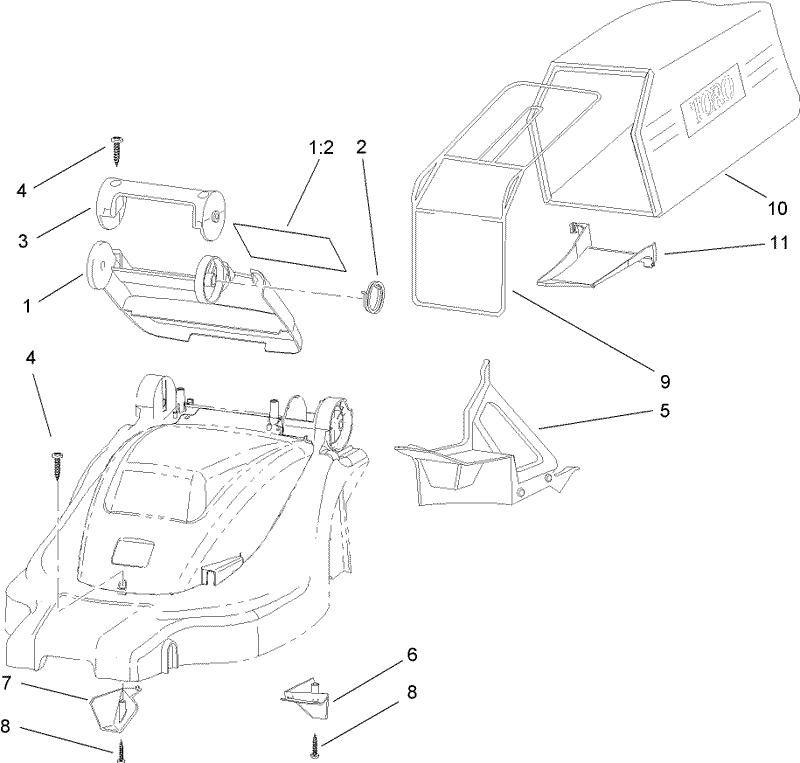 Bag and Recycling Assembly