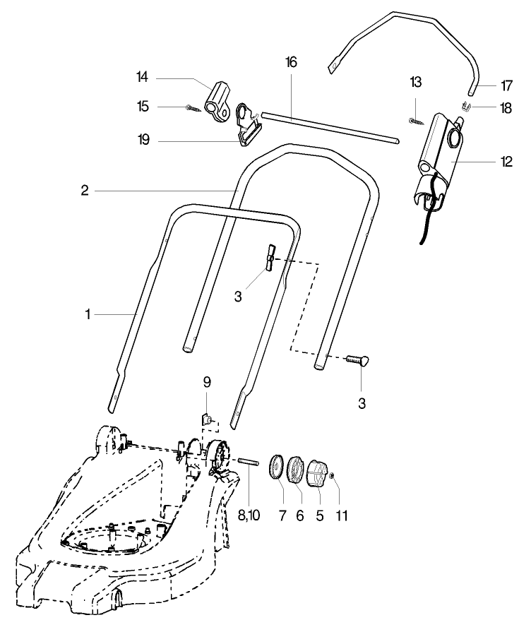 Handle Parts Model No 21070-21071 and 21072