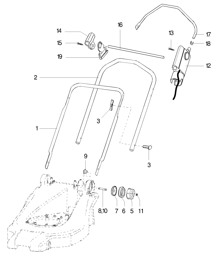 Handle Parts Model No 21070 21071 and 21072