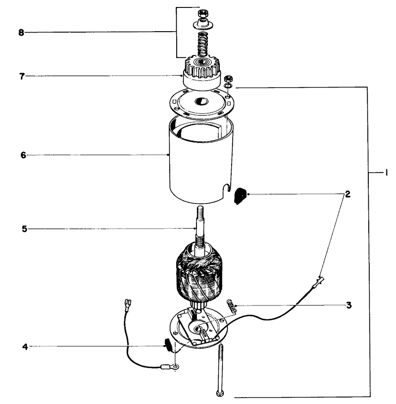 Starter Motor And Pinion
