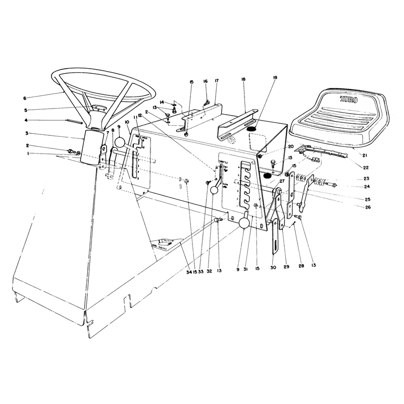 Seat & Steering Wheel Assembly