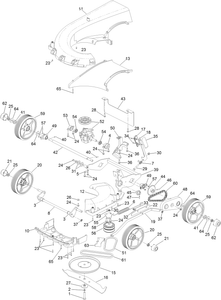 Deck Wheel and Blade Assembly