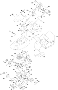 36cm Electric Lawn Mower Assembly