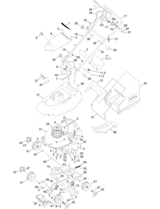 36cm Electric Lawn Mower Assembly