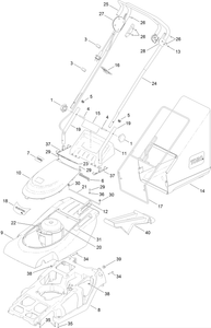 Handle Cover and Grassbag Assembly