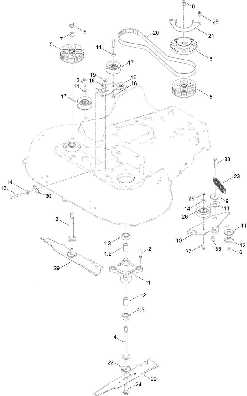Spindle and Belt Assembly