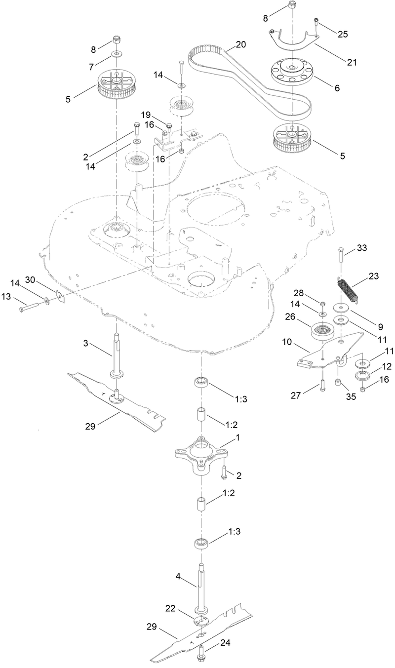Spindle and Belt Assembly
